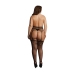 Garterbelt Stockings with Lace Top - Plus Size