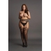 Garterbelt Stockings with Open Design - Plus Size