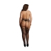 Garterbelt Stockings with Open Design - Plus Size