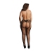 Suspender Pantyhose with Strappy Waist - Plus Size