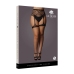 Striped, Fishnet Garterbelt - Plus Size