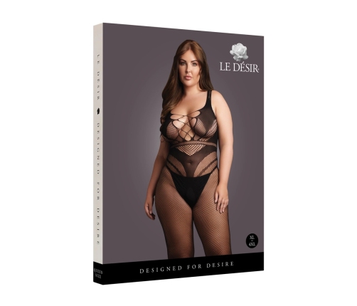 Bodystocking with Accentuated Lines - OSX - Black
