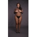 Bodystocking Fishnet Structure - Open / Turtle - OSX - Black