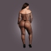 Bodystocking OffShoulder Neck - Fishnet / Open - OSX - Black
