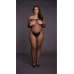 Bodystocking OffShoulder Neck - Fishnet / Open - OSX - Black