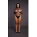 Body with Fishnet Structure and Turtle Neck - OSX - Black