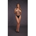 Body with Fishnet Structure - OS - Black