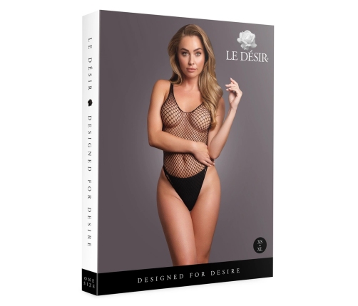 Body with Fishnet Structure - OS - Black