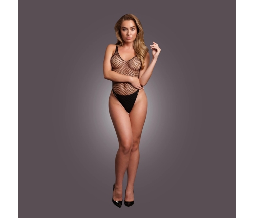 Body with Fishnet Structure - OS - Black