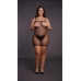 Short Dress Fishnet and Spaghetti Straps - OSX - Black