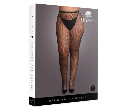 Panty with Small Fishnet Structure - OSX - Black