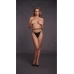 Panty with Big Fishnet Structure - OS - Black
