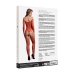 Rene Rofe Shimmering Off-Shoulder Bodystocking Red/Gold Glitter One Size