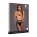 Leg Avenue Shimmering Cut-Out Tights Black/Gold Glitter One Size