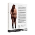 Leg Avenue Shimmering Cut-Out Tights Plus Size Black/Gold Glitter XL-4XL