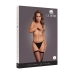 Leg Avenue Shimmering Thigh High Stockings Black/Gold Glitter One Size
