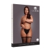 Leg Avenue Plus Size Thigh High Stockings Black with Gold Glitter XL-4XL