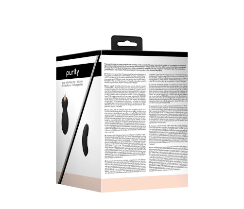 PURITY Dual Wireless Vibrating Set - Silicone, USB Rechargeable, Black