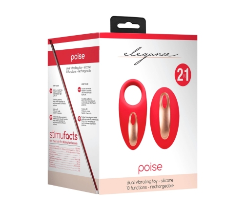 Satisfyer Poise Red - Dual Motor Silicone Intimate Stimulation Set