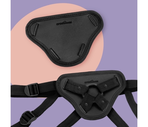 Adrien Lastic Snap Strap Adjustable Intimate Harness Black Universal