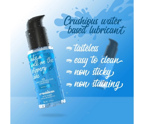 Crushious Water-Based Lubricant 50ml - Skin-Friendly, Hypoallergenic Formula