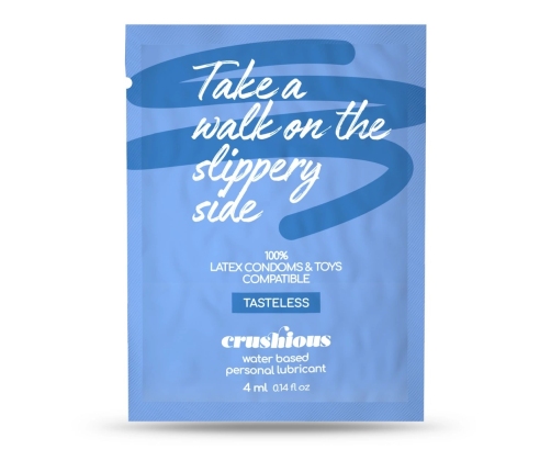 Crushious Water-Based Lubricant 4ml Single-Use Sachet, Hypoallergenic