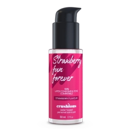 Crushious Water-Based Lubricant Strawberry 50ml - Delicate Flavour, Travel Safe