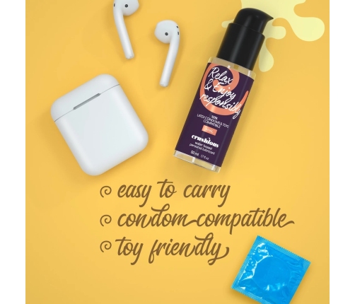 Crushious Water-Based Lubricant 50ml - Gentle Formula, Anal Care, Safety Cap