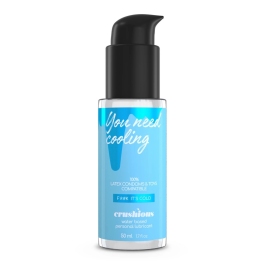 Crushious Water-Based Lubricant 50ml - Cooling Effect, Pump Bottle
