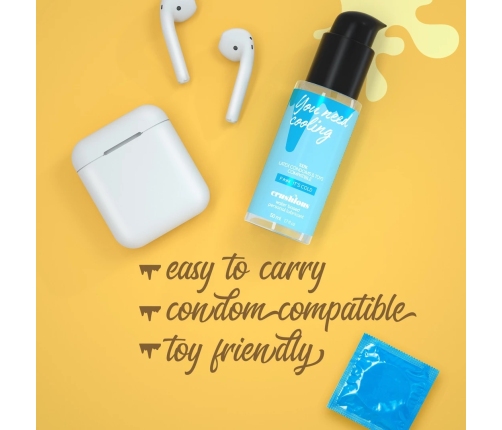Crushious Water-Based Lubricant 50ml - Cooling Effect, Pump Bottle