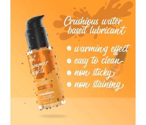 Crushious Water-Based Warming Lubricant 50ml - Long-Lasting & Skin-Friendly