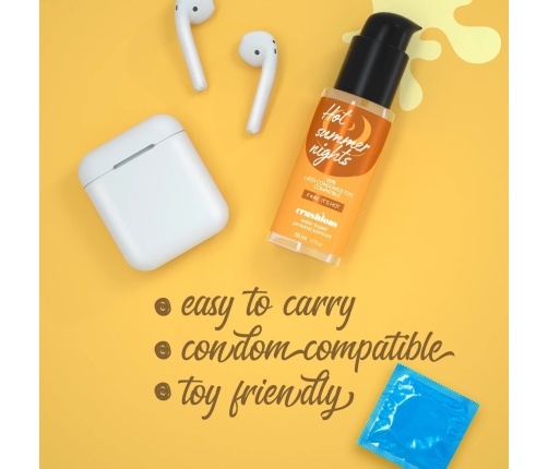 Crushious Water-Based Warming Lubricant 50ml - Long-Lasting & Skin-Friendly