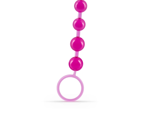 Crushious Flexible Bead Chain Pink 25.4 cm - Soft Rubber Intimate Accessory
