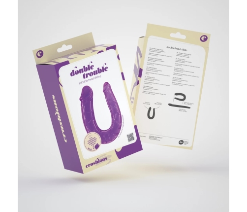 Double Trouble Flexible Dual-Ended Intimate Model 27 cm Purple