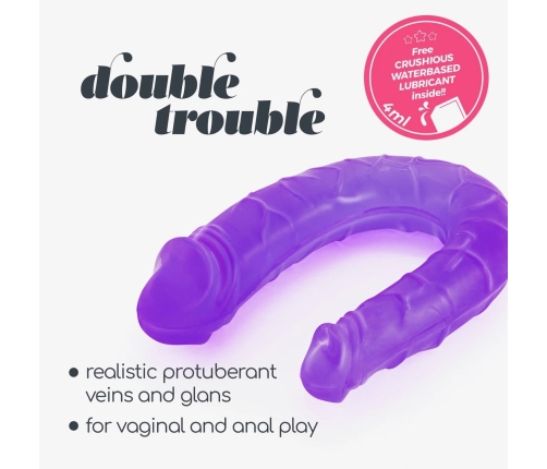 Double Trouble Flexible Dual-Ended Intimate Model 27 cm Purple