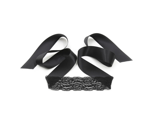 Lace Me Up Elegant Black Lacy Bondage Set - Adjustable & Reusable Accessories
