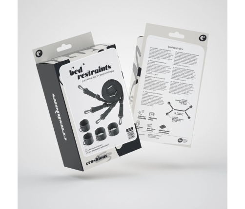 Sportsheets Universal Bed Restraint System Black Adjustable Straps