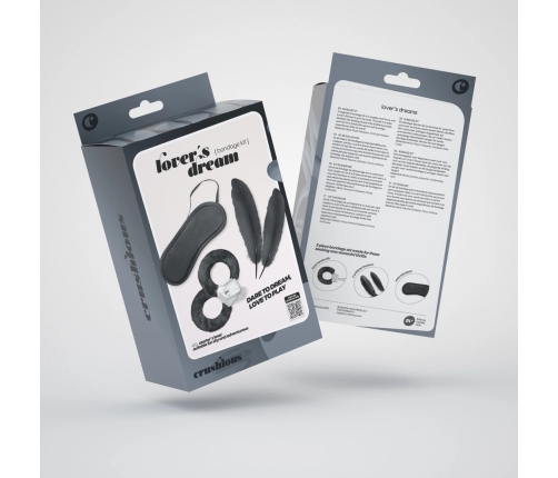 Lover's Dream Starter Set 4-Piece Black Bondage Accessories Kit