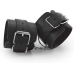 Bondage Love Leather Adjustable Cuffs Black - Faux Leather, Universal Fit