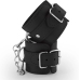 Bondage Love Leather Adjustable Cuffs Black - Faux Leather, Universal Fit