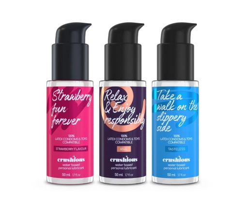 Crushious Essentials 3-Piece Lubricant Set 3x50ml - Variety & Convenience