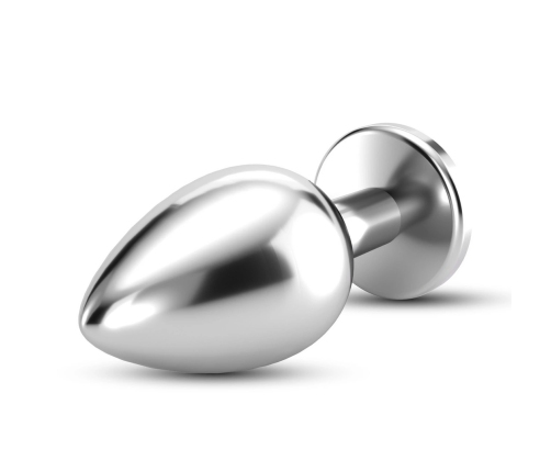 Crushious Bijou Intimate Plug Large Clear Metal Decorative Gem