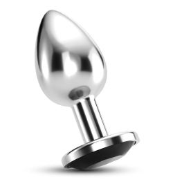 Crushious Bijou Anal Jewellery Plug Small Black Metal 6cm