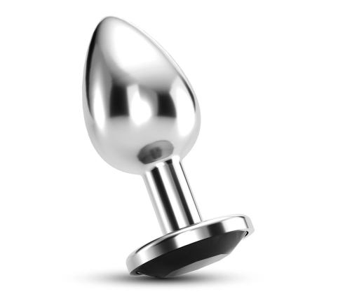 Crushious Bijou Medium Black - Decorative Metal Plug with Jewel Accent