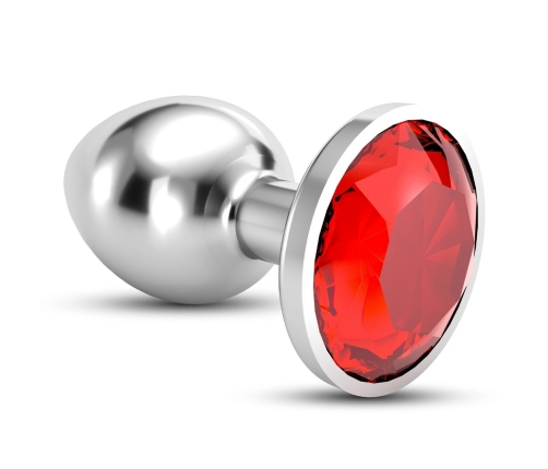 Crushious Bijou Metal Adornment Plug Small Red 6cm 2.7cm