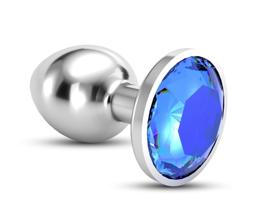 Crushious Bijou Intimate Jewelry Plug Small Blue Metallic 6 cm