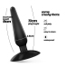 Crushious Jolly Anal Plug Black - Compact Silicone Model with Suction Cup
