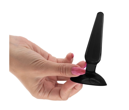 Crushious Jolly Anal Plug Black - Compact Silicone Model with Suction Cup