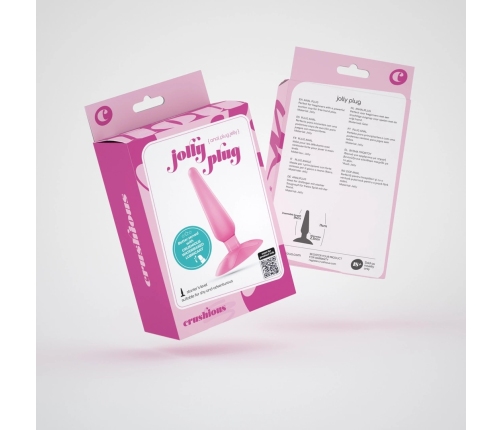 Crushious Jolly Pink - Compact Silicone Analogue Plug with Suction Base