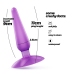 Crushious Jolly Lila Silicone Comfort Plug with Suction Base 9cm
